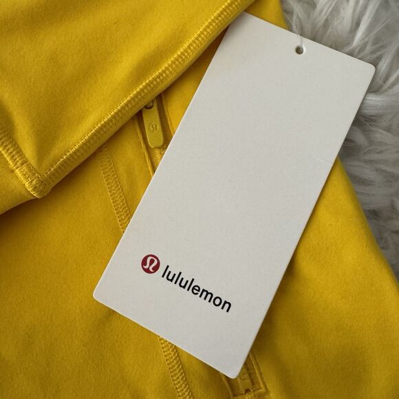 Lululemon Define Jacket Luon Maize Yellow Women’s Size 0 Full Zip Yoga Gym NWT - Picture 3 of 11